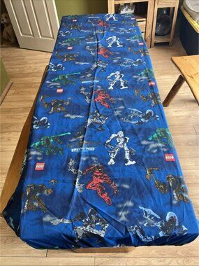 Rare 2004 LEGO Bionicle Metru Nui City Of Legends Dan River Twin Fitted Sheet